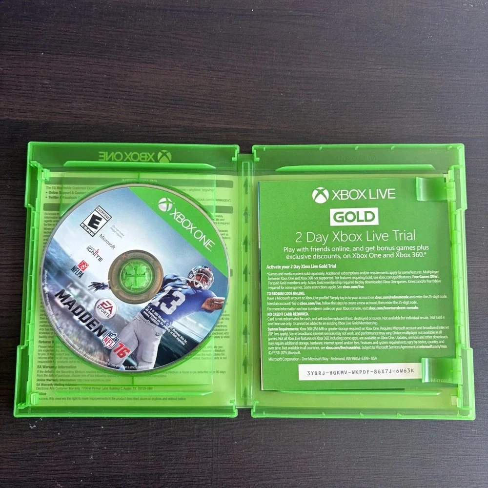 Madden NFL 16 Xbox One EA Sports Football Video Game Odell Beckham Jr Cover